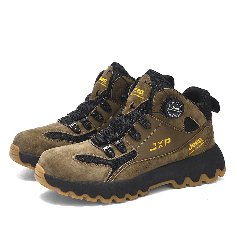 Jeep Trendy Mid top Outdoor Shoes Men’s Khaki