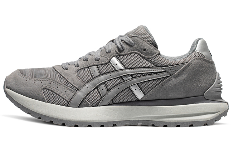 Asics Tarther Sc Comfortable and Fashionable Fabric Low-top Casual Running Shoes Unisex Gray Silver
