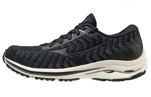 Mizuno Wave Rider 24 Waveknit 'Black Ivory' Women's