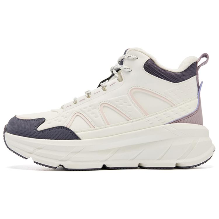 QIAODAN Fleece Lined Comfortable Fashion Slip Resistant Thermal Slip Resistant Thermal High top Casual Running Shoes