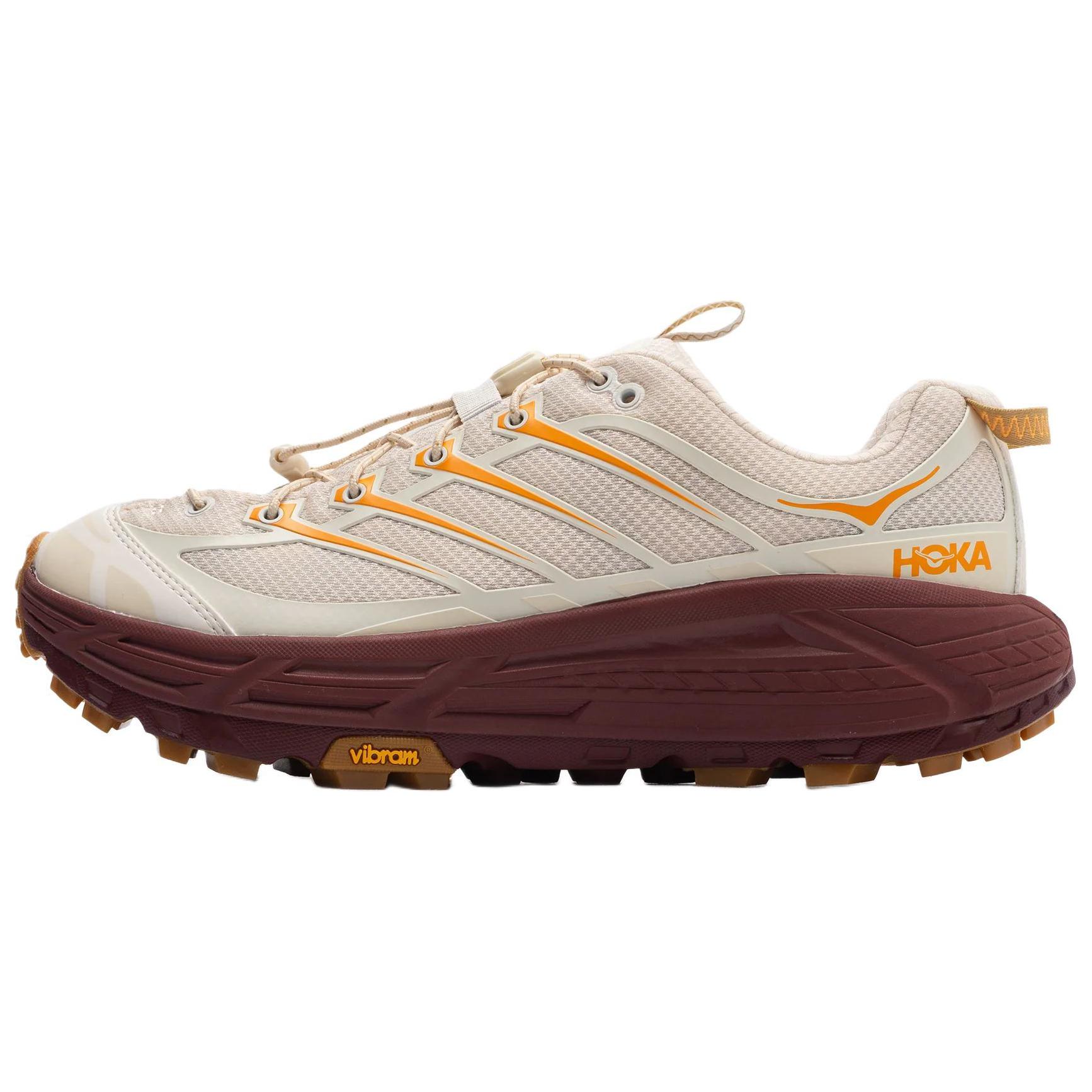 Кроссовки HOKA ONE ONE Mafate Three 2 (бежевыйкрасный)