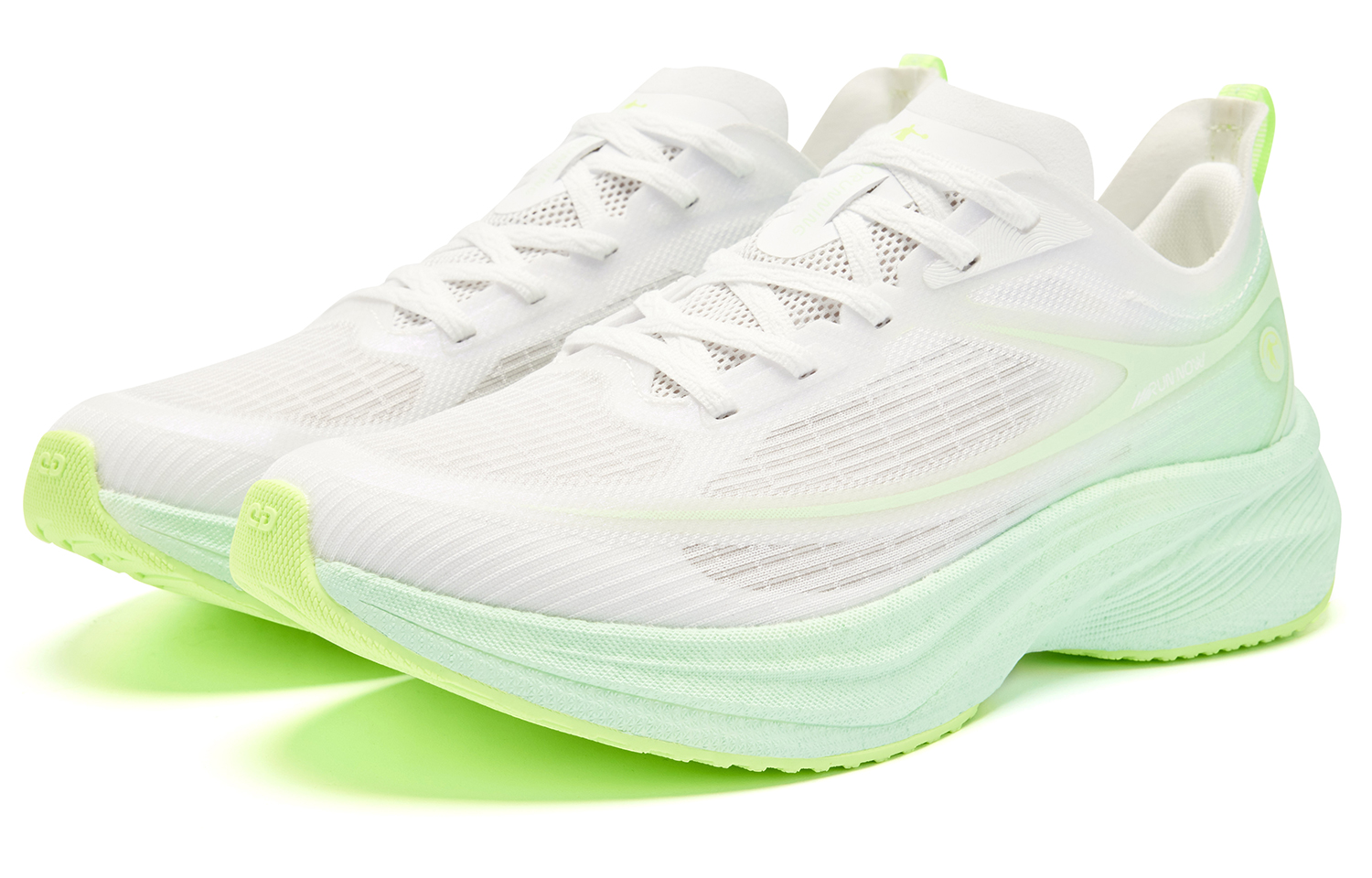 QIAODAN Light Speed 5.0 PLUS Running Shoes Women’s Low Top Jordan White/Ice Porcelain Green