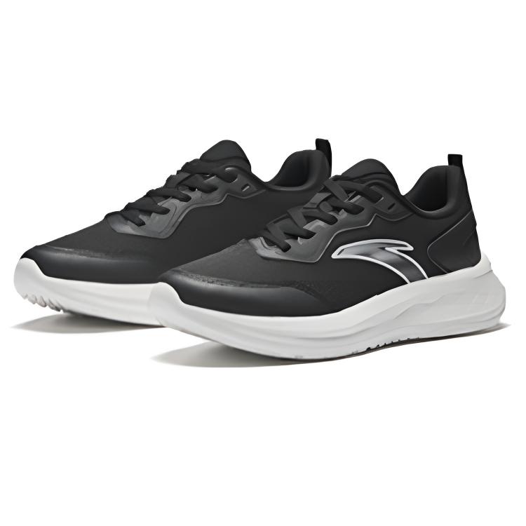 Anta Running Collection Breathable Lightweight Rebound Low top Casual Training Running Shoes Women’s Black