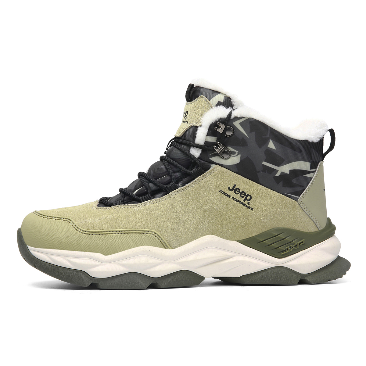 Jeep Leather Breathable Thermal Abrasion Resistant Cushioning Height Increasing