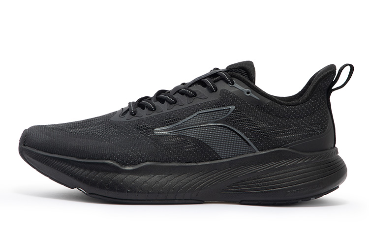 361° Cushioning Slip Resistant Abrasion Resistant Breathable Low top Running Shoes Men’s Black Gray