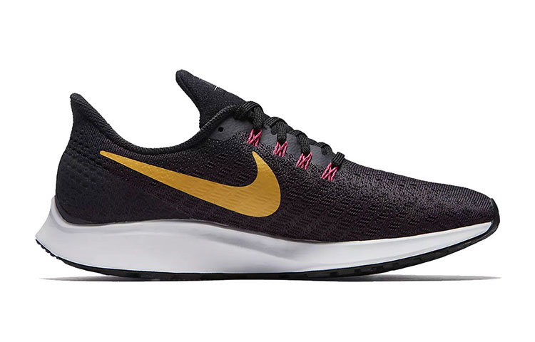 Женские кроссовки Nike Air Zoom Pegasus 35 (черно-розовые) — Чёрныйрозовый — фото 2
