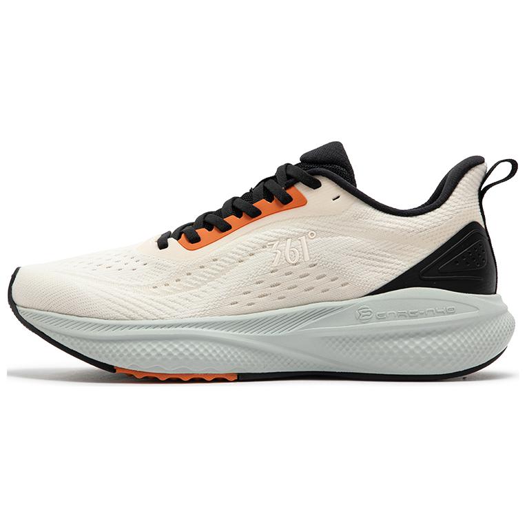 361° Star Path Cushioning Abrasion Resistant Lightweight Low top Sprint Running Shoes Men’s Beige Black