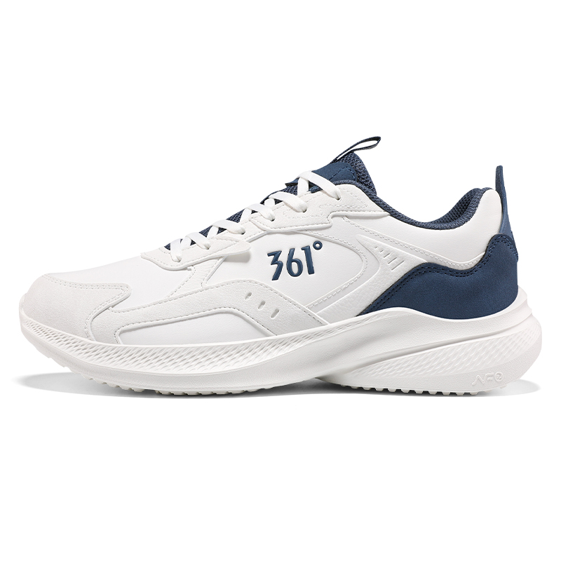 361° Abrasion Resistant Lightweight Slip Resistant Low top Sprint Running Shoes Men’s White Blue