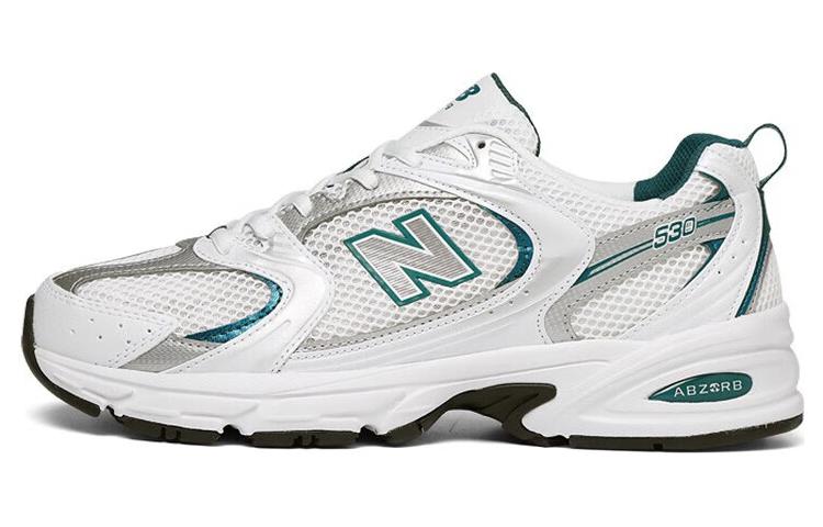 Кроссовки New Balance 530 (бело-зеленые)