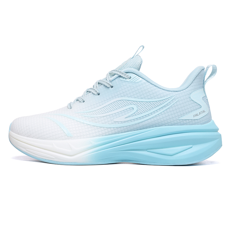 PALATIAL Running Shoes Men’s Low Top Sea Salt Blue/Radiant Purple/Black Turquoise