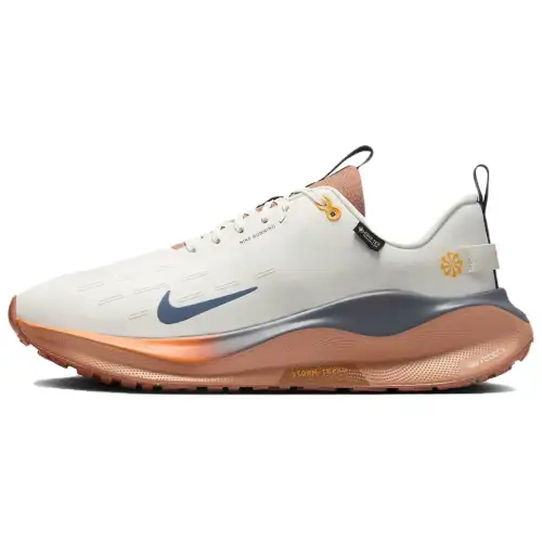 Nike InfinityRN 4 Abrasion Resistant Breathable Coverage Low top Casual Running Shoes Men's White Orange