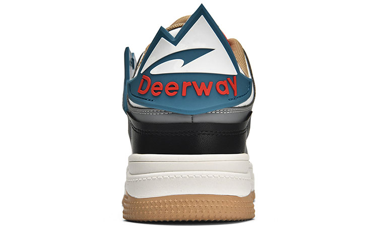 DEERWAY Abrasion Resistant Slip Resistant Low top Running Shoes Unisex Gray Blue