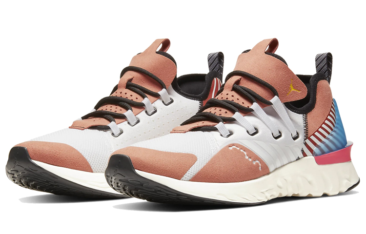 Мужские кроссовки Jordan React Havoc SE JSP (розово-голубые) — фото 3