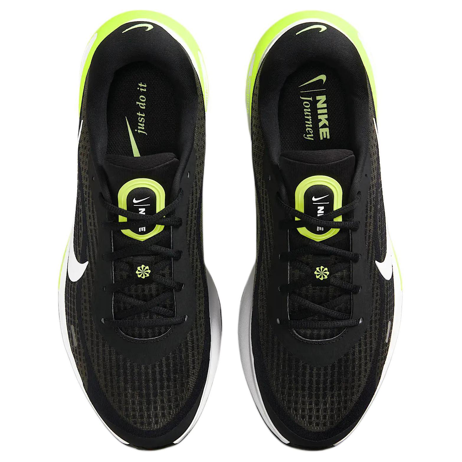 Nike Journey Run Comfortable Abrasion Resistant Low top Running Shoes Men’s Black White