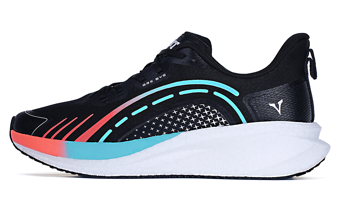 VOIT Cushioning Rebound Impact Resistant Lightweight Breathable Slip Resistant Low top Running Shoes Unisex Black