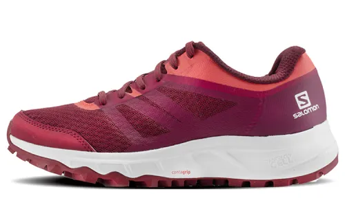 SALOMON Trailster 2 Cushioning Slip Resistant Abrasion Resistant Low top Running Shoes Women's Red