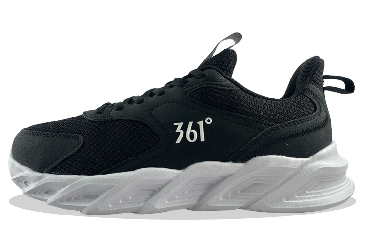 361° Breathable Low top Running Shoes Men’s Black White