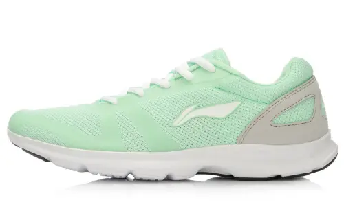 Li Ning Breathable Low top Running Shoes Women's Green White