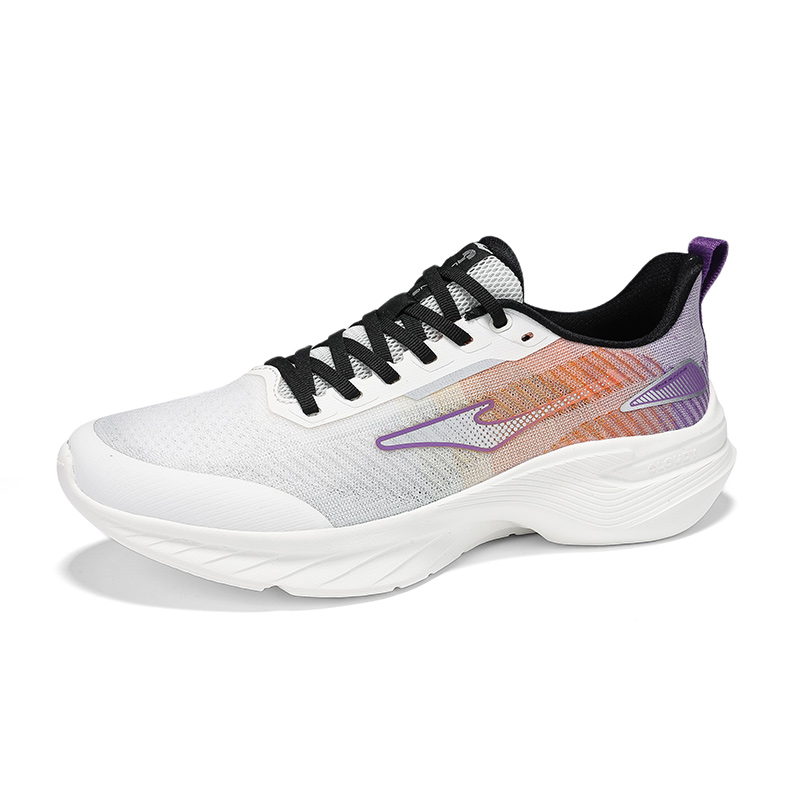Erke Cushioning Breathable Lightweight Low top Casual Running Shoes Men’s Microcrystal White With A Hint Of Purple