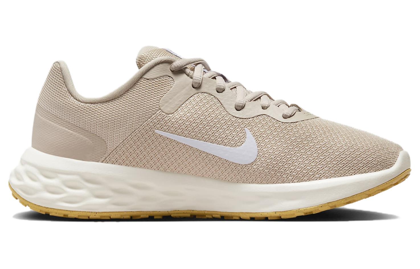 Nike REVOLUTION 6 Cushioning, Wear Resistant Low top Running Shoes Women’s Ecru