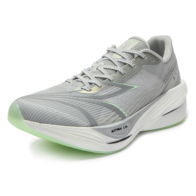 361° Feitian ET Low top Full Length Carbon Plate Training Racing Running Shoes Men’s Gray