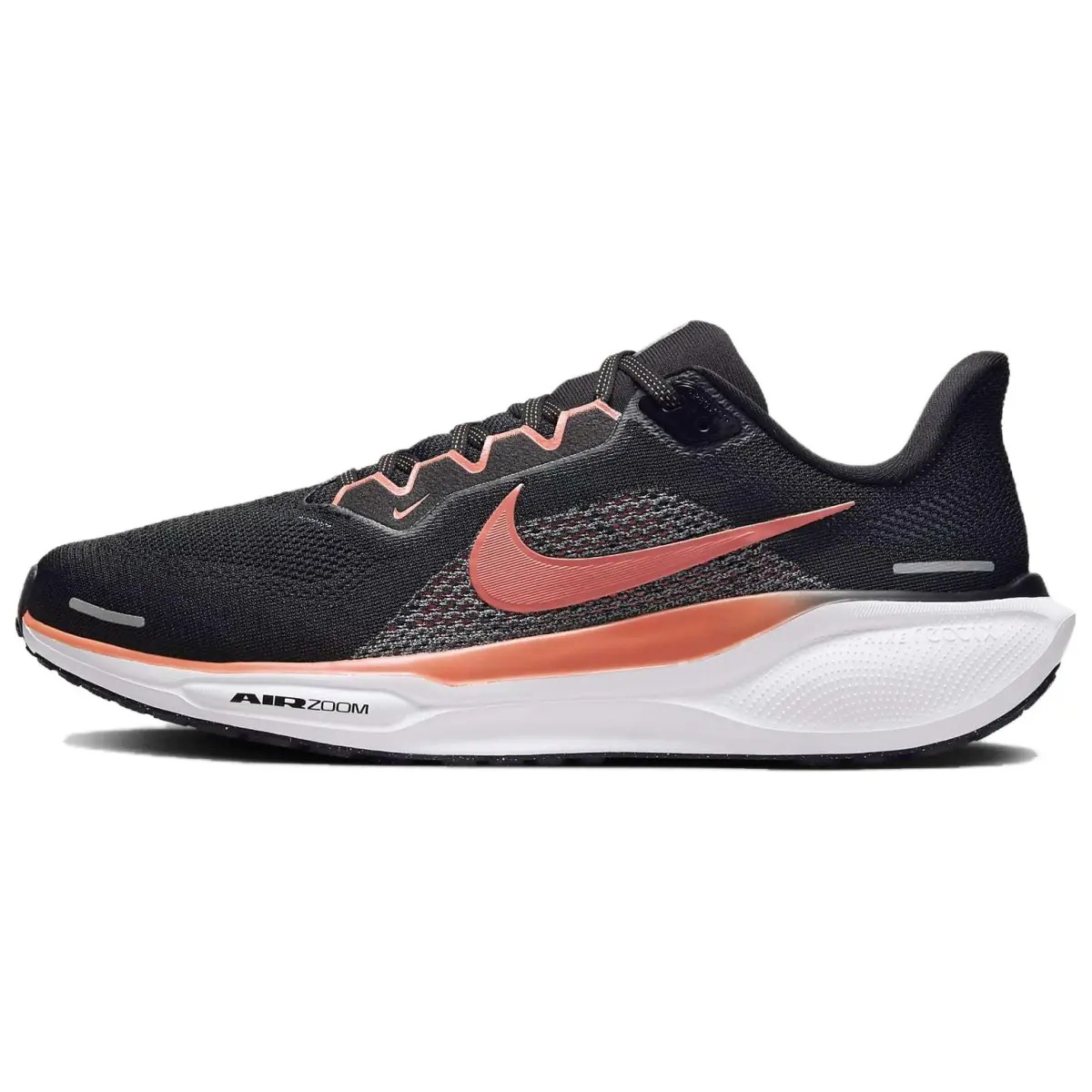 Nike Pegasus 41 Comfortable Low top Casual Running Shoes Men's Black Orange