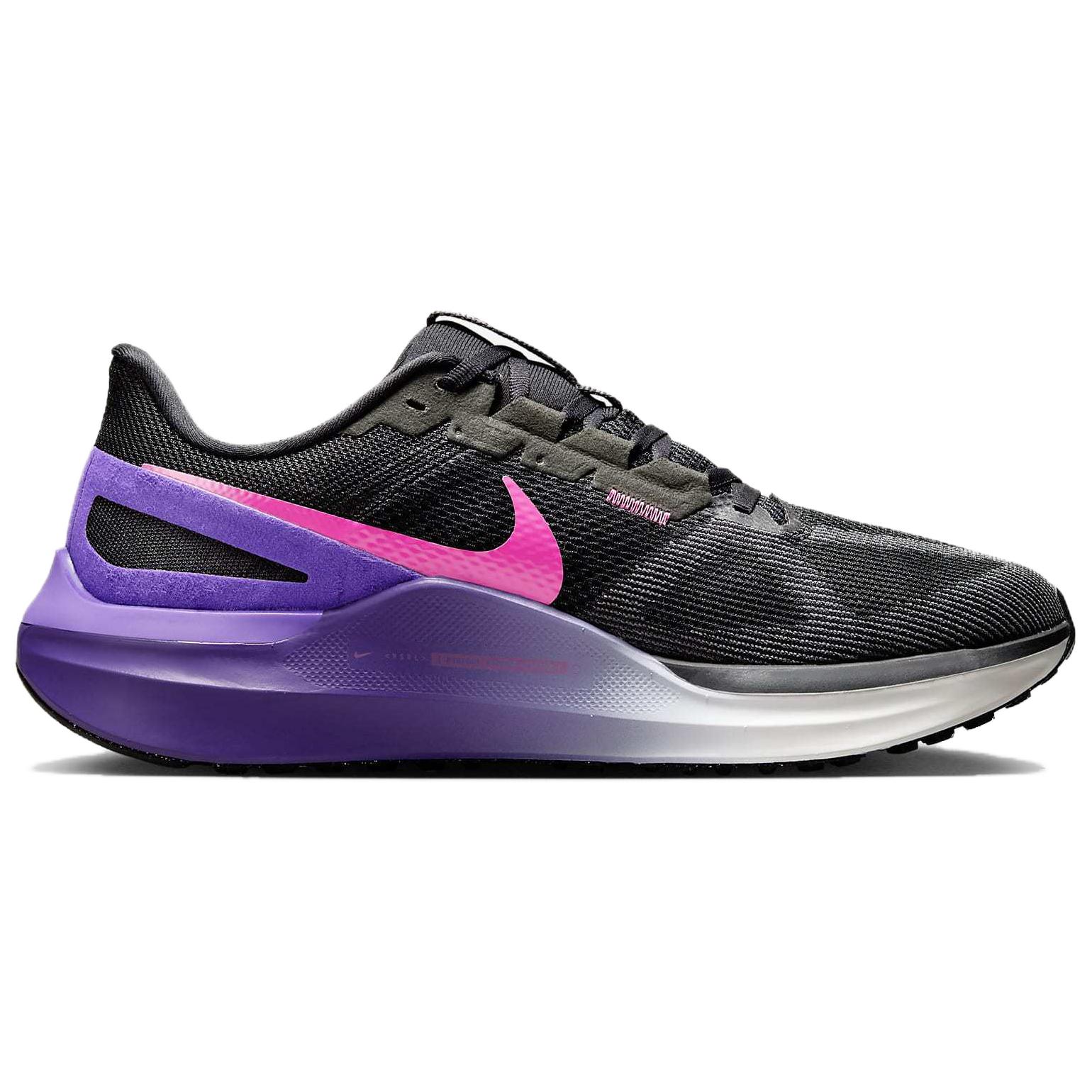 Nike Structure 25 Black Anthracite Field Purple Laser Fuchsia