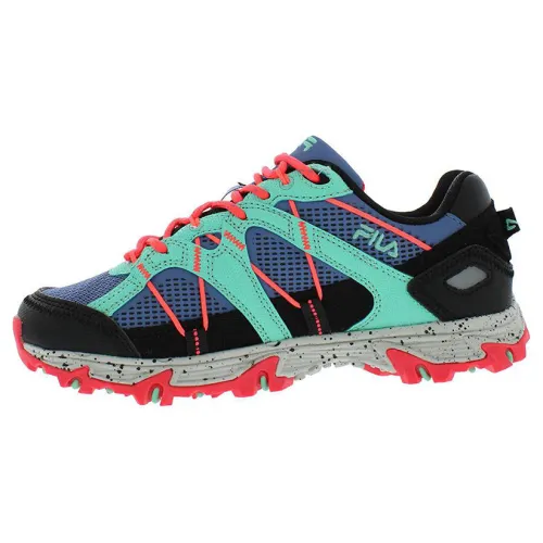 FILA Comfortable Abrasion Resistant Breathable Low top Running Shoes Women's Blue Red