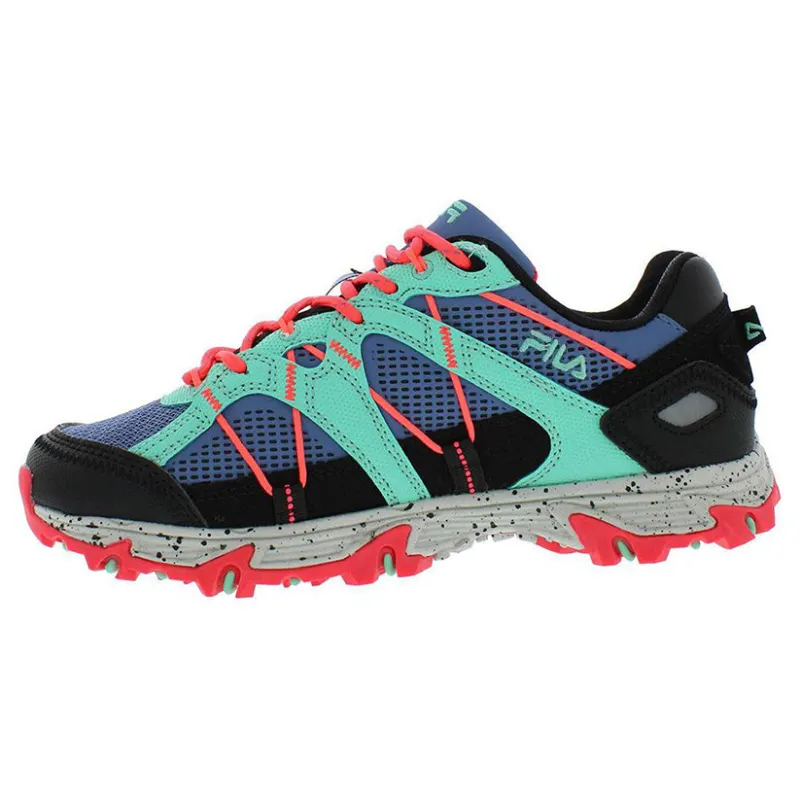 FILA Comfortable Abrasion Resistant Breathable Low top Running Shoes Women's Blue Red