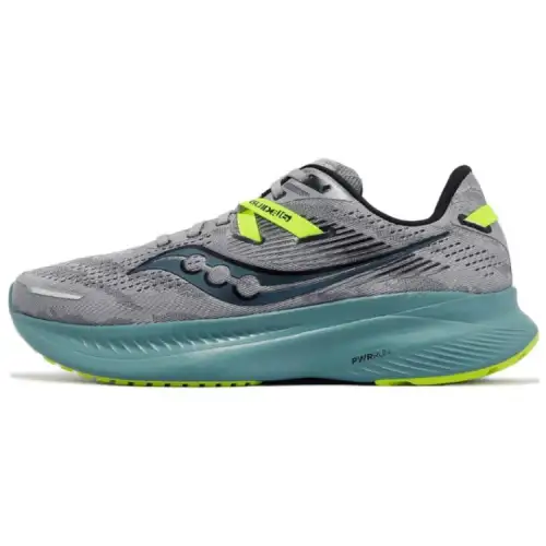 Saucony Guide 16 Slip Resistant Abrasion Resistant Low top Running Shoes Men's Gray Blue