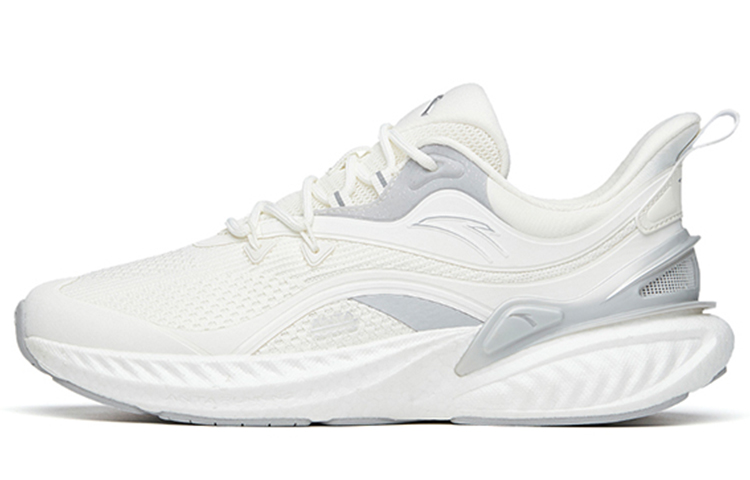 Anta Martian Foam Lightweight Low top Running Shoes Women's Ivory White Silver