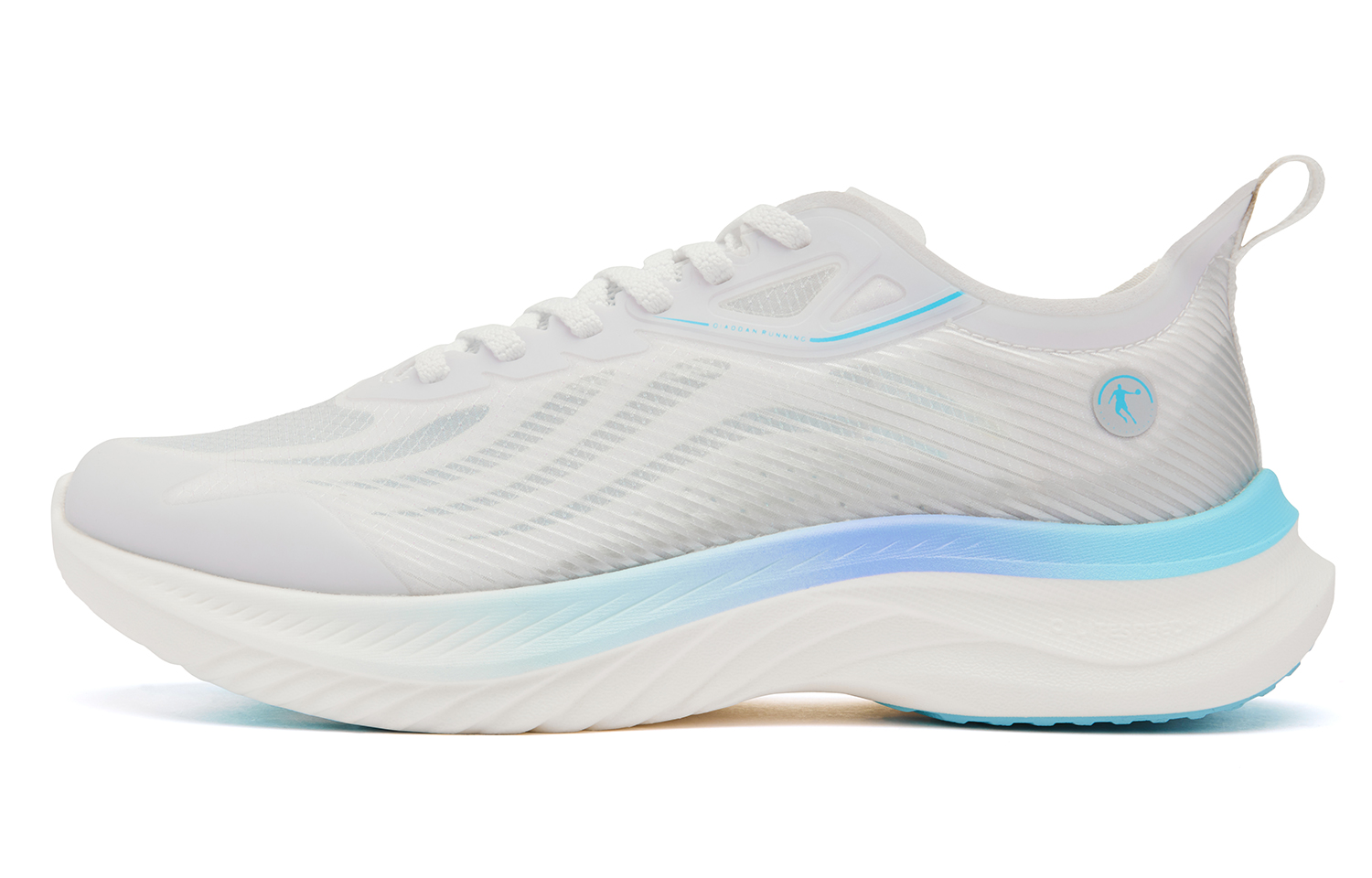 QIAODAN Light Speed 4.0 PLUS Running Shoes Women’s Low Top Jordan White Cirrus Blue