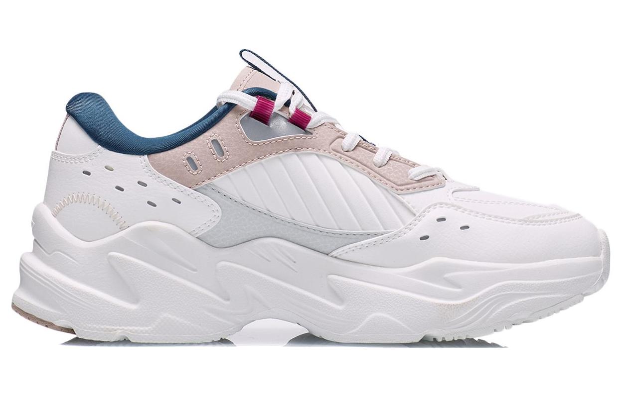 Li Ning Cushioning Slip Resistant Rebound Low top Running Shoes Women’s Tea Orange Pink