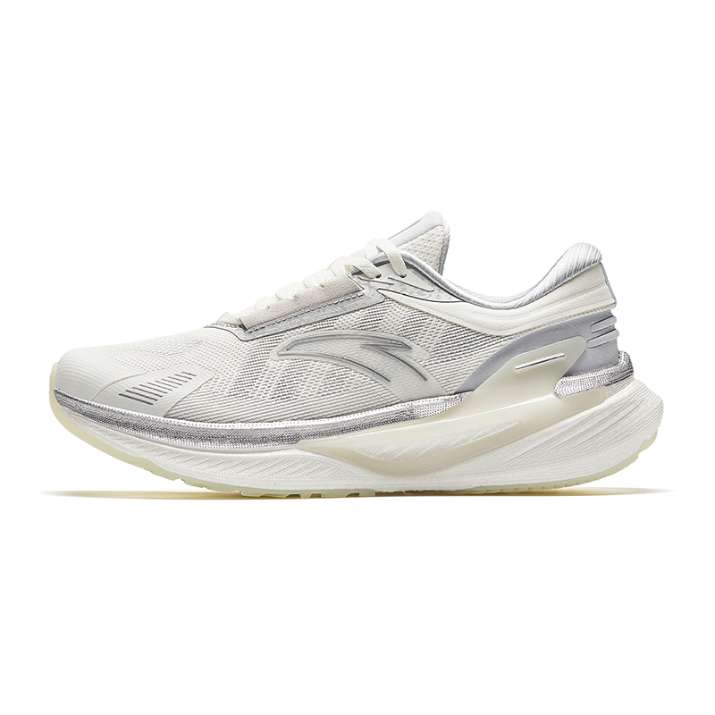 Anta CC Cushioning Low top Running Shoes Men's White Silver