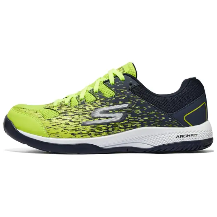 Skechers GO PICKLEBALL MENS Abrasion Resistant Abrasion Resistant Low top Running Shoes Men's Green Black White