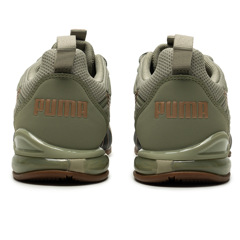 PUMA Voltaic Evo Cushioning Breathable Low top Running Shoes Unisex Gray Green Black