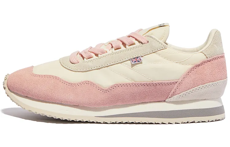 Norman Walsh Leather Cushioning Slip Resistant Abrasion Resistant Coverage Low top Running Shoes Women's Pink Vintage