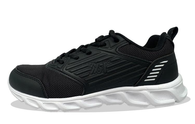 361° Slip Resistant, Lightweight, And Breathable Low top Running Shoes Women's Black White