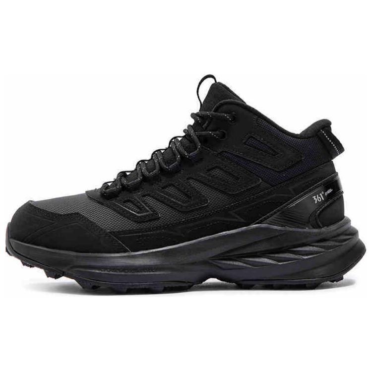 361° Abrasion Resistant Thermal Cushioning High top Trail Running Shoes Men’s Obsidian Black