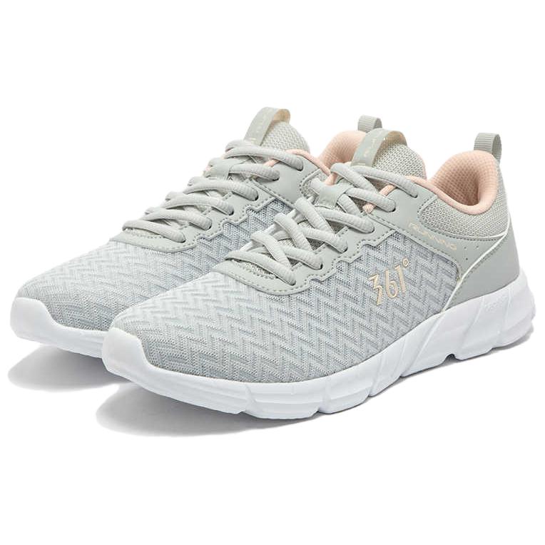 361° Abrasion Resistant Breathable Low top Casual Running Shoes Women’s Photon Gray Smoothie Peach