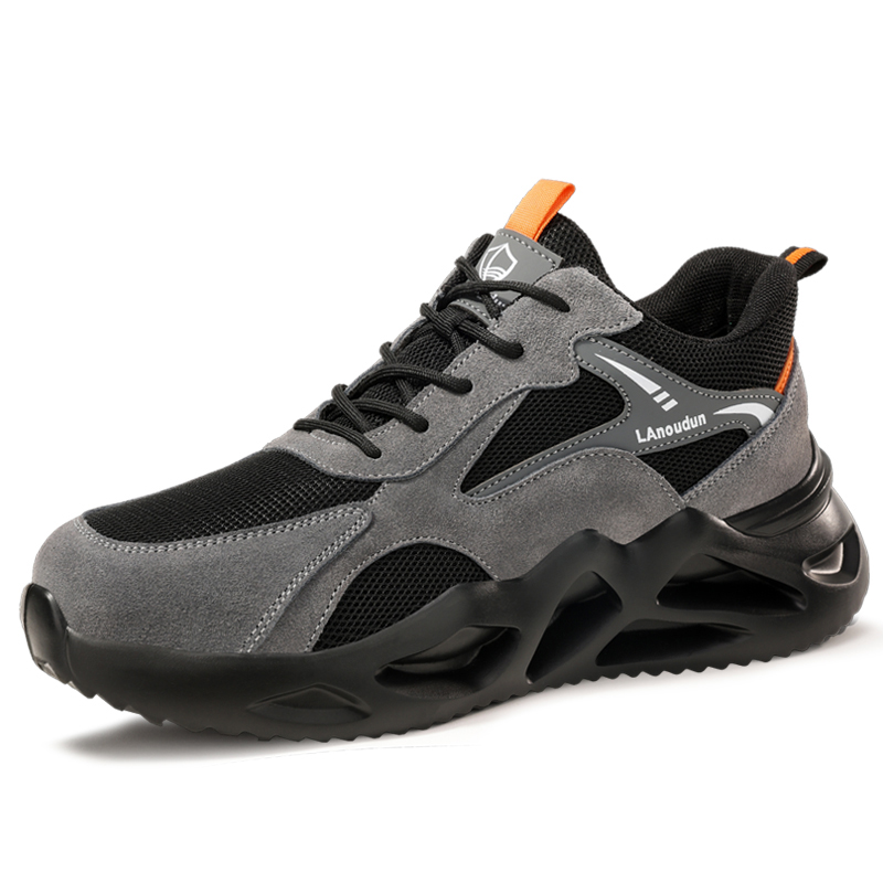 LANOUDUN Lightweight Rebound Low top Outdoor Shoes Unisex Gray