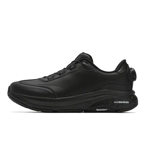 FILA BOA NUVOLE 2 Abrasion Resistant Low top Running Shoes Men's Black