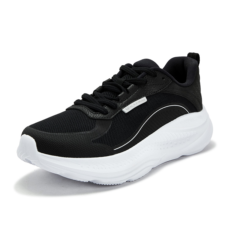 361° Star Leap Cushioning, Wear Resistant Low top Casual Running Shoes Men’s Black White