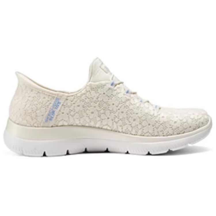 Skechers Fabric Cushioning Breathable Low top Running Shoes Women’s Ivory