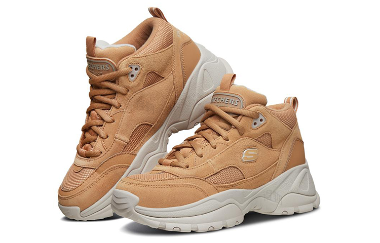 Женские кроссовки Skechers Kozmiks (коричневые) — фото 3