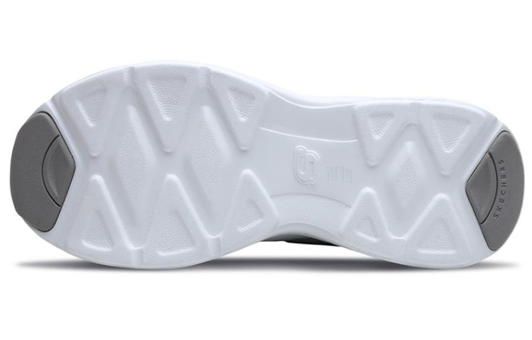 Женские кроссовки Skechers D'LITES AIRY (черно-бело-серый) — Чёрныйбелыйсерый — фото 5