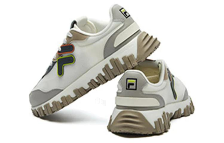 Мужские кроссовки Fila FUSION HERITAGE RUNNING (бежево-серый) — Бежевыйбелый / серый — фото 4