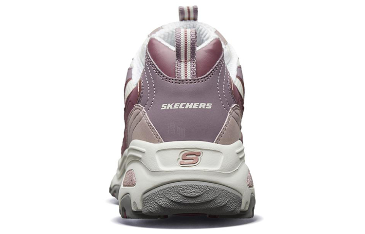 Женские кроссовки Skechers D'LITES 1.0 (фиолетово-белые) — Фиолетовый / белый — фото 4