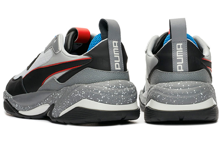 Кроссовки PUMA Thunder Electric Grey Violet (черно-серо-синие) — фото 4