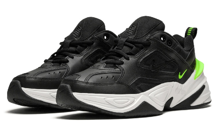 Женские кроссовки Nike M2K ekno black volt (черно-желтые) — фото 2